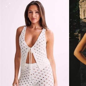 Meshki crochet Santana top and pants sets